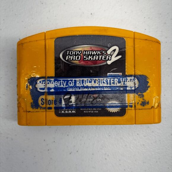 Tony Hawk's Pro Skater 2 Nintendo 64 N64 Original Authentic BlockBuster Edition - Picture 1 of 6